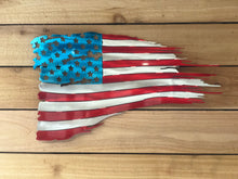 Battle Worn and Tattered American flag