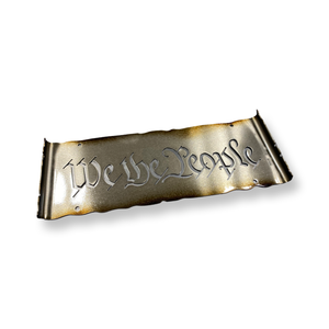 We The People Metal Wall Hanging