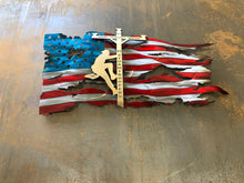 Lineman American Flag, Electrician Gift, Metal Flag