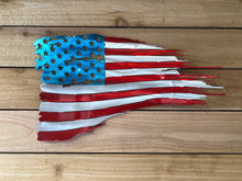 Battle Worn and Tattered American flag