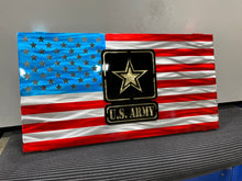 Army logo metal flag