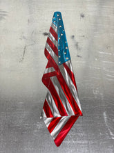 Metal Draped American Flag