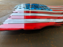 Battle Worn and Tattered American flag