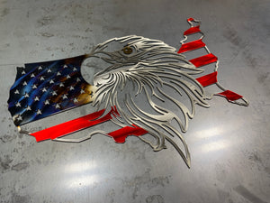 US Outline Eagle Flag!