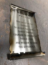 Serenity Prayer Metal Sign