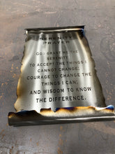 Serenity Prayer Metal Sign