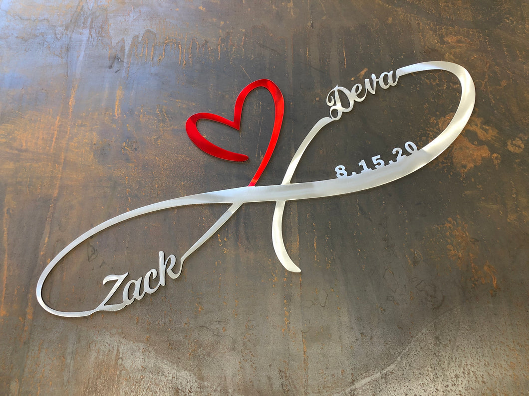 Infinite love, infinity heart, couple gifts, wedding gift ideas