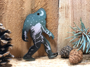 Sasquatch keychain, samsquanch, squatch Bigfoot, laser engraved