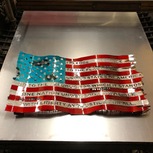 Pledge Of Allegiance Metal Flag