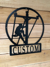 Large Lineman Monogram, Electrician Gift