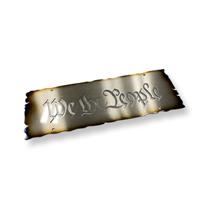 We The People Metal Wall Hanging