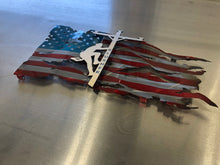 Lineman American Flag, Electrician Gift, Metal Flag