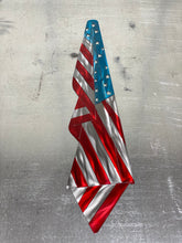 Metal Draped American Flag