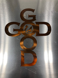 God Is Good Metal Home Decor